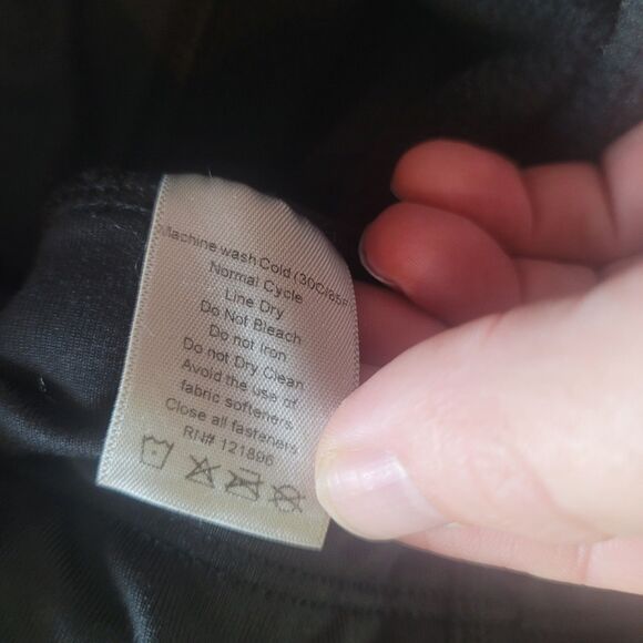 Title Nine Fleece Lined Leggings Women's Size Medium Black Comfort Outdoor READ - Picture 10 of 14